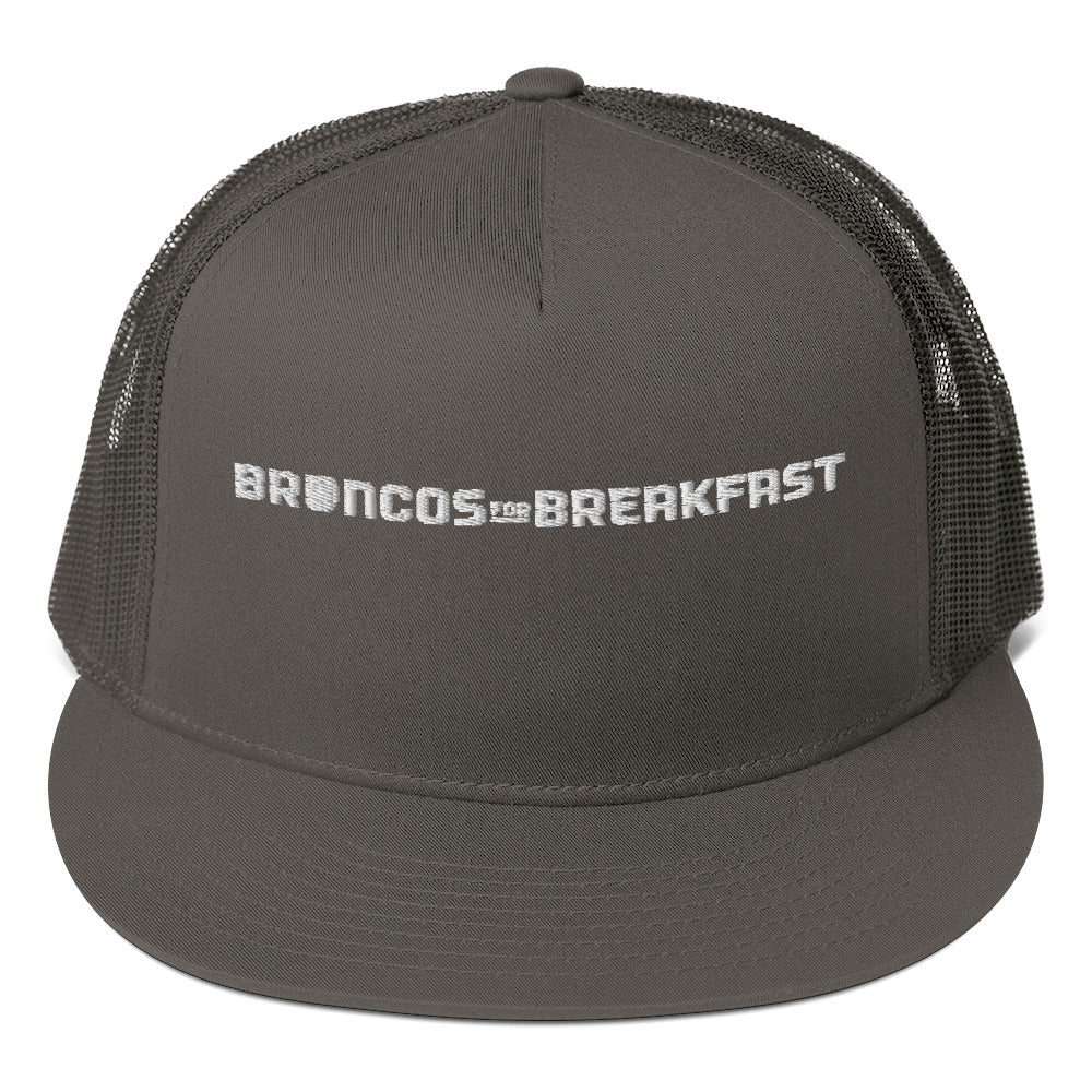 Broncos For Breakfast Mesh Snapback