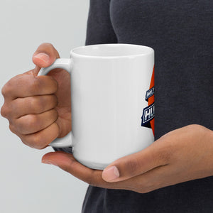 MHH Football Orange 2. White glossy mug